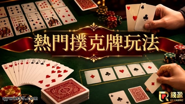 撲克牌遊戲》新手最常玩的幾款，你入坑了嗎？